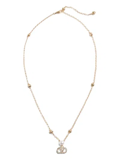 Valentino Vlogo Signature Necklace In Gold
