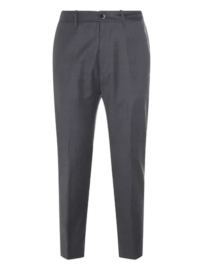 Nine In The Morning Buttoned Trousers In Gray