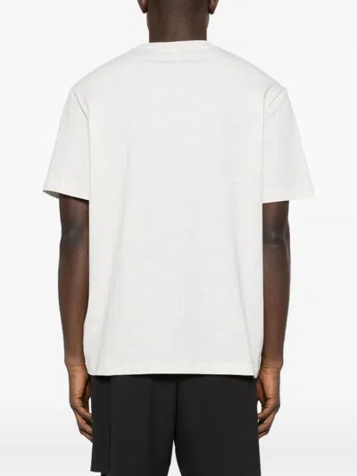 Calvin Klein Logo-print Crew-neck T-shirt In White
