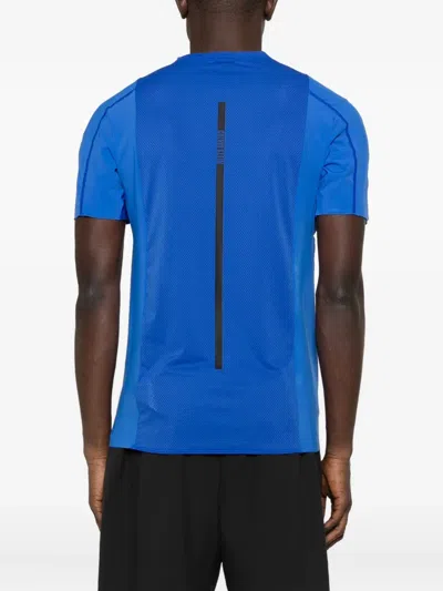 Calvin Klein Mesh-panel T-shirt In Blue