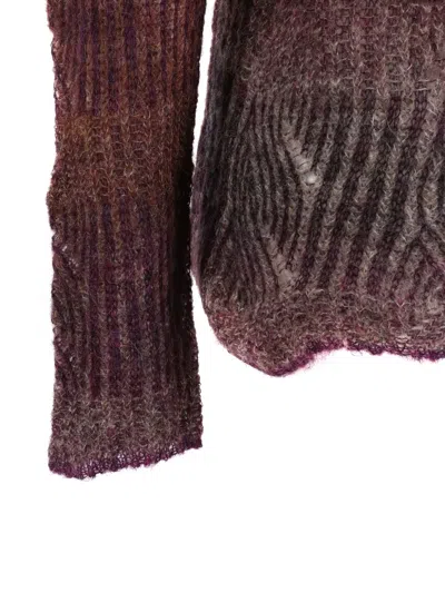 Kangra Cashmere Crew Neck Sweater With Shades Effect In Multi