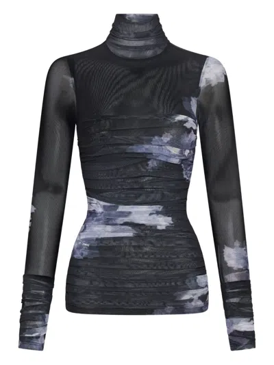 Nicholas Harmony Floral Top In Gray