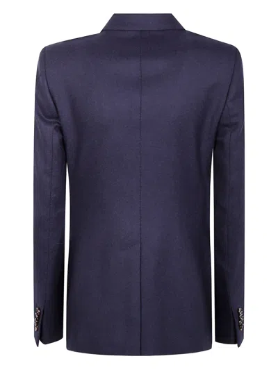 Tagliatore Double-breasted Blazer In Blue