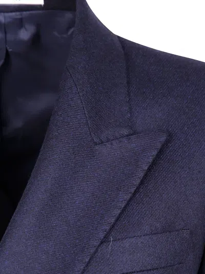 Tagliatore Double-breasted Blazer In Blue