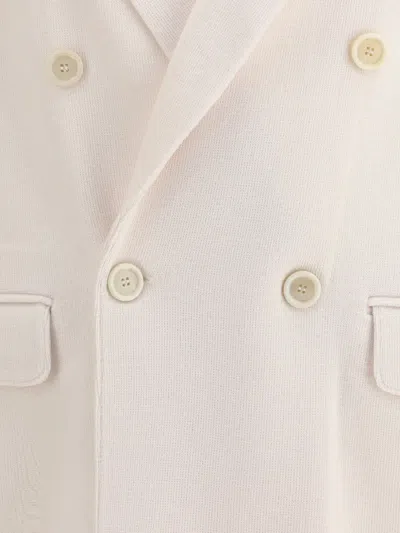 Lardini Double-breasted Pocket Blazer In Neutral