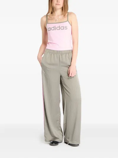 Adidas Originals Logo-print Tank Top In Neutral