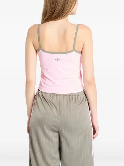 Adidas Originals Logo-print Tank Top In Neutral