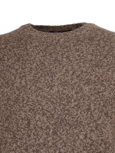 Filippo De Laurentiis Crew-neck Sweater In Brown
