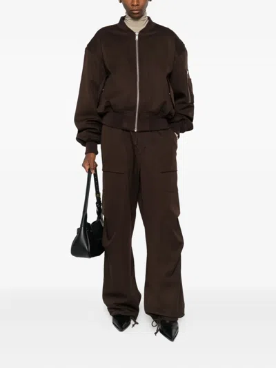 Entire Studios Drawstring Cargo Trousers In Black