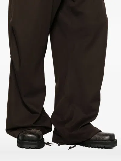 Entire Studios Drawstring Cargo Trousers In Black