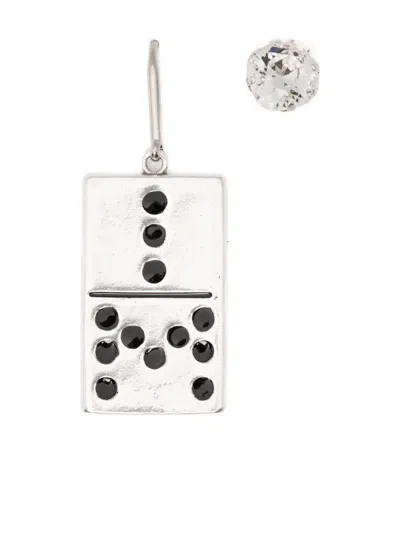 Isabel Marant Domino Embellished Earrings In Multi