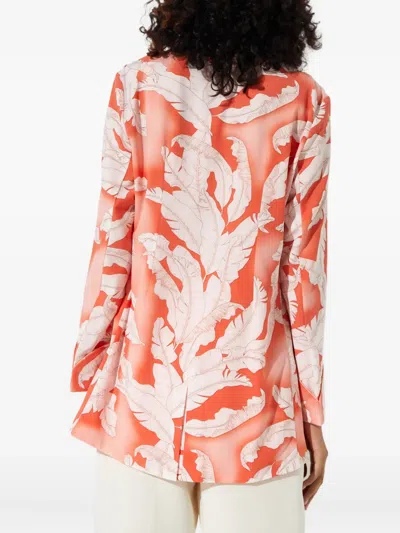 Mystique Jungle-print Jacket In Orange