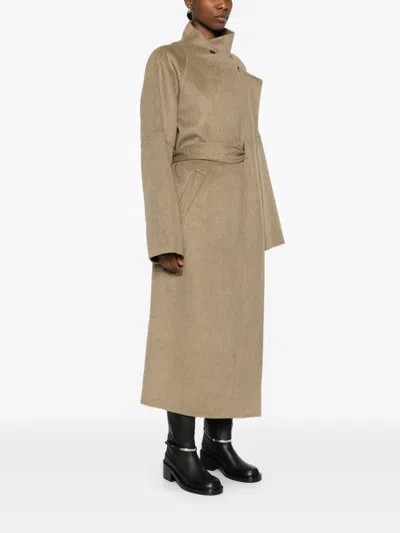 Viktoria Chan Juliet Button Coat In Gray