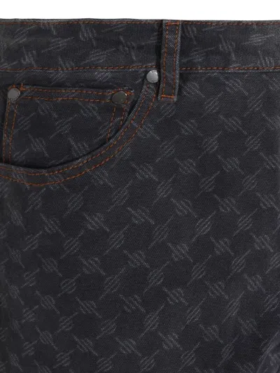 Daily Paper Dark Grey Cotton Jeans In Gray