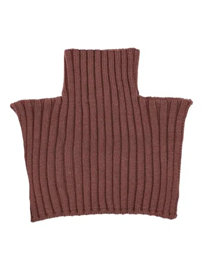 Niccolò Pasqualetti Ribbed-knit Top In Brown