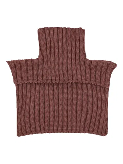 Niccolò Pasqualetti Ribbed-knit Top In Brown
