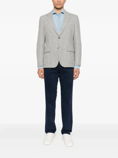 Dondup Belt-loop Trousers In Blue