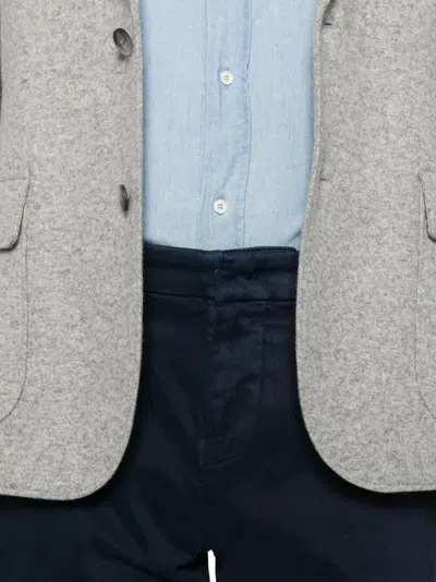 Dondup Belt-loop Trousers In Blue