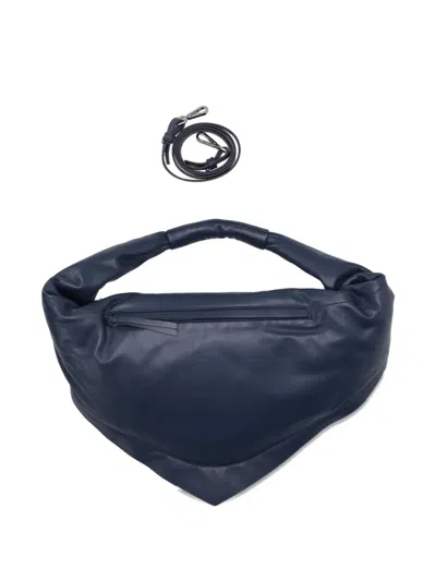 Federico Cina Large Tortellino Shoulder Bag In Blue