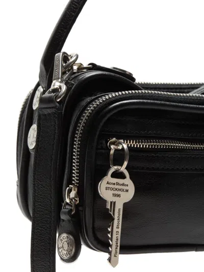 Acne Studios Zip-fastening Shoulder Bag In Black