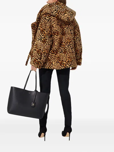 Norma Kamali Tie-fastening Padded Jacket In Brown