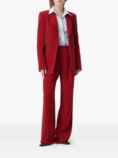 Patrizia Pepe Button Jacket In Red