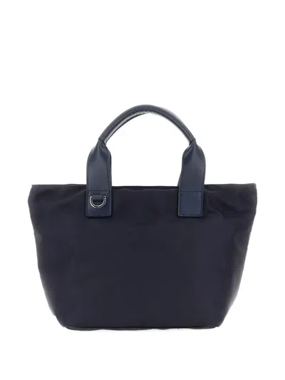 Orciani Logo-patch Shoulder Bag In Blue