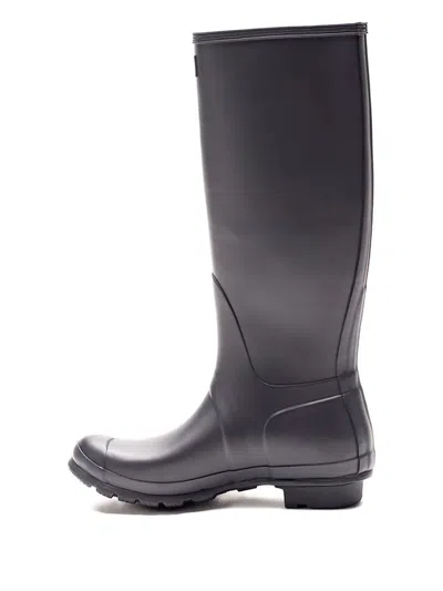 Hunter Logo-appliqué Boots In Black