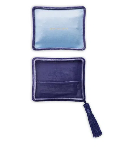 Sophie Bille Brahe Tulipe Velvet Jewellery Box (10.5 X 8.5 Cm) In Purple
