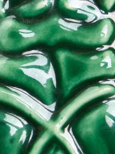 La Doublej X Beto Val Fantastic Creatures Embossed Oval Incense Holder In Green