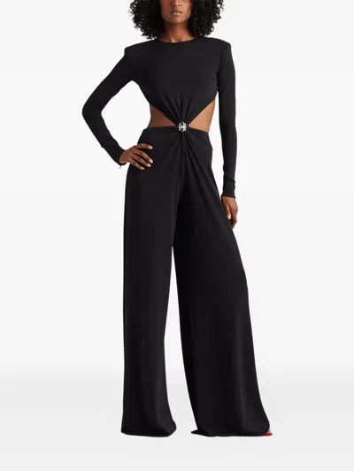 Ralph Lauren Cutout-detail Embellished Jumpsuit In Black