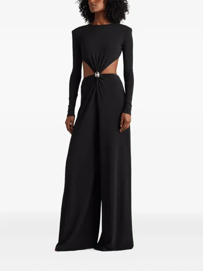 Ralph Lauren Cutout-detail Embellished Jumpsuit In Black