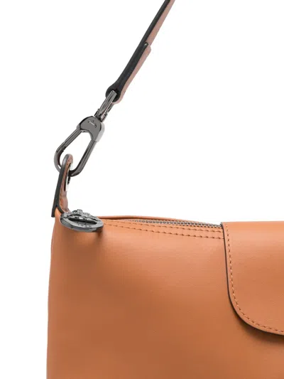 Longchamp Le Pliage Xtra Zip-fastenign Shoulder Bag In Brown