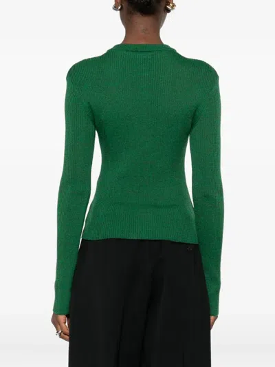 Bite Studios Buttoned Cardigan In Green