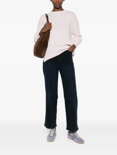 Allude Crewneck Long-sleeve Sweater In Neutral