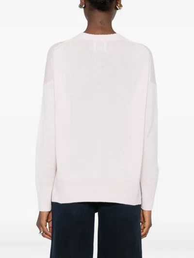 Allude Crewneck Long-sleeve Sweater In Neutral