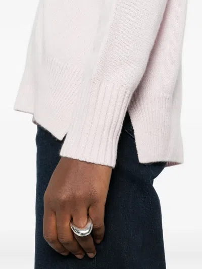 Allude Crewneck Long-sleeve Sweater In Neutral