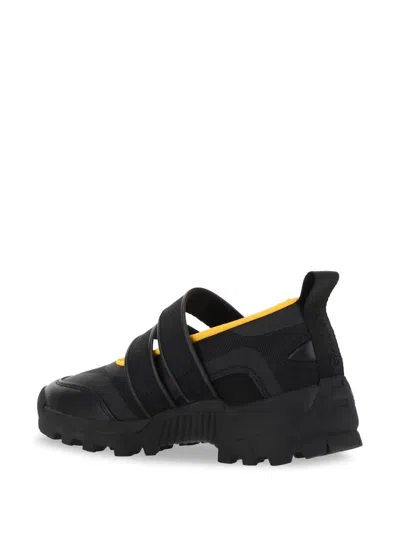 Ganni Performance Touch-strap Trainers In Black