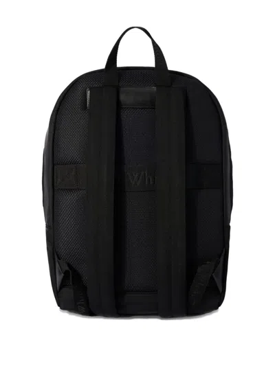 Off-white Logo Buckle Outdoor Backpack In Black