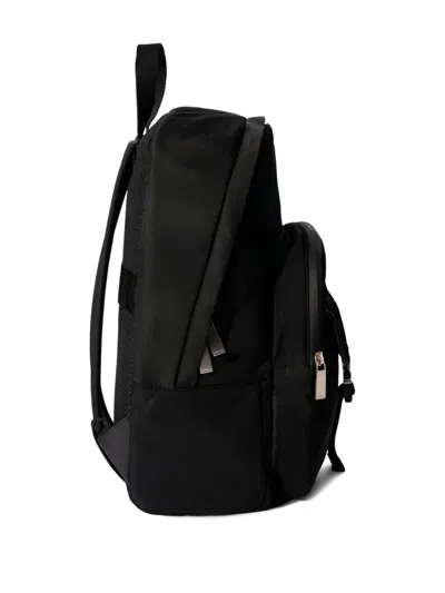 Off-white Logo Buckle Outdoor Backpack In Black