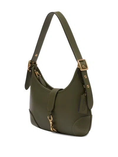 Coach Hamptons Logo-detail Shoulder Bag In Green