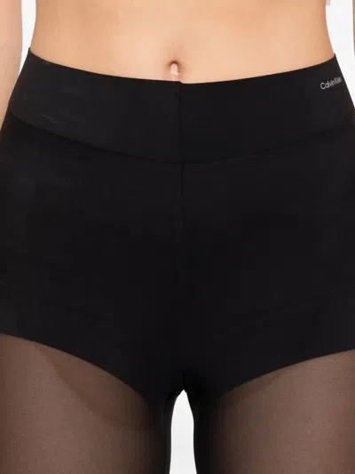 Calvin Klein Elasticated Performance Leggings In Black