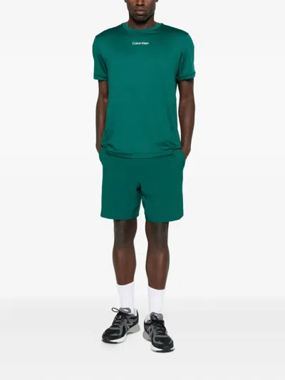 Calvin Klein Round Neck T-shirt In Green