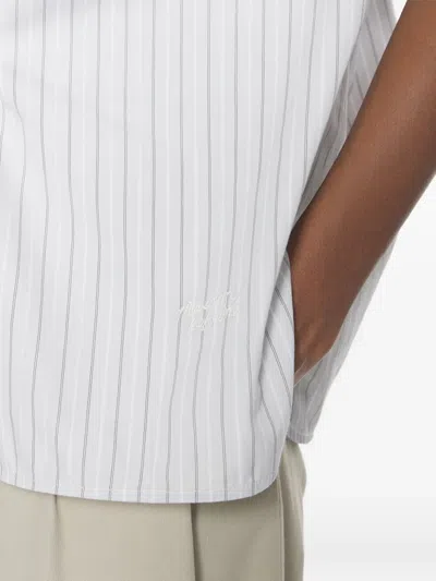 Maison Kitsuné Striped-pattern Shirt In White