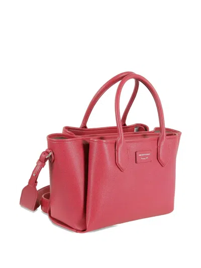 Emporio Armani Shopping Bag In Red