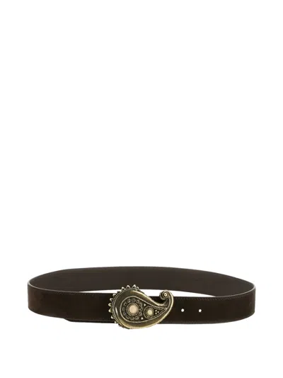 Orciani Leather Belt In Black