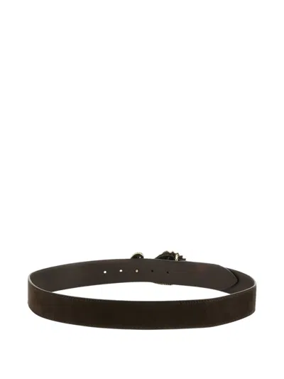 Orciani Leather Belt In Black