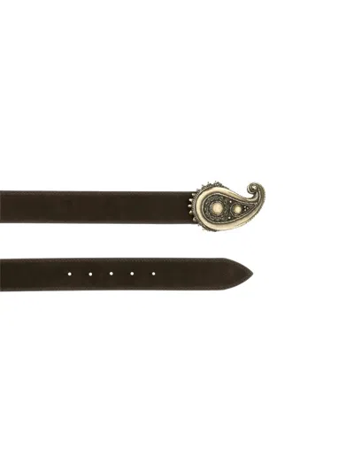 Orciani Leather Belt In Black