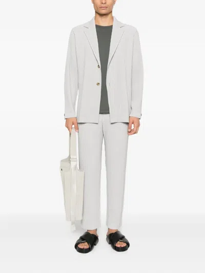 Issey Miyake Single-button Blazer In Gray