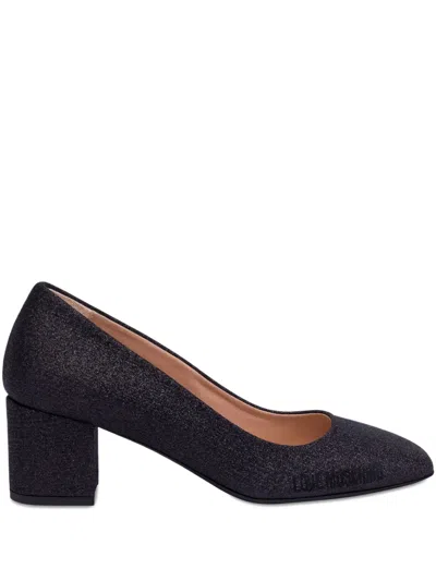 Love Moschino Block-heel Pumps In Black